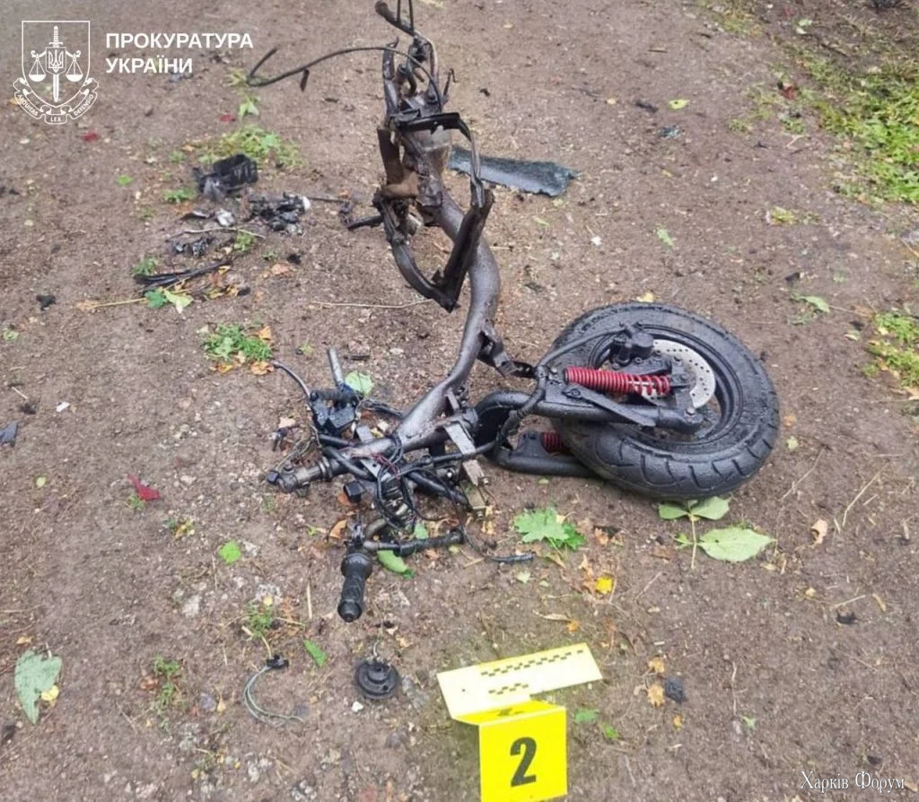 взрыв скутера военных в Харькове