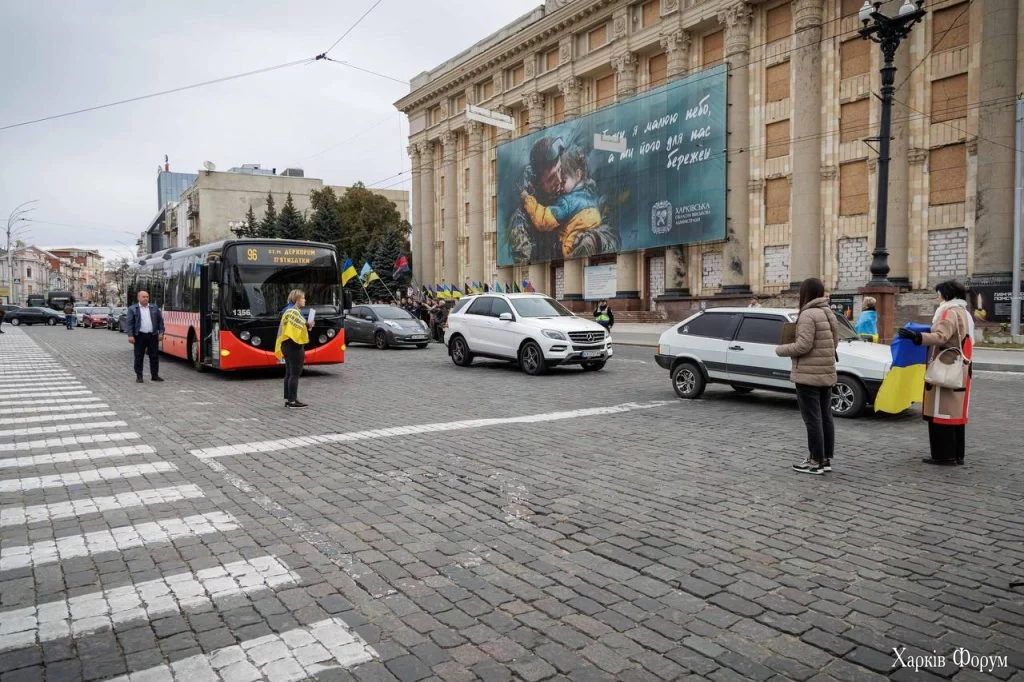Центр Харькова остановился