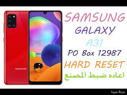 Samsung A31 PO Box 12987 Hard reset اعاده ضبط المصنع - YouTube