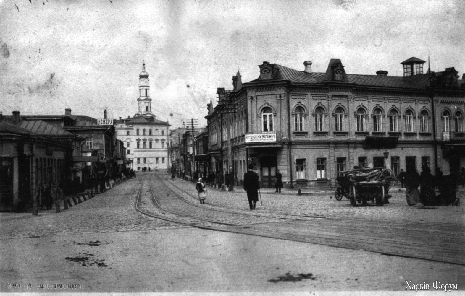 старовинні фото центру Харкова - Стрілка