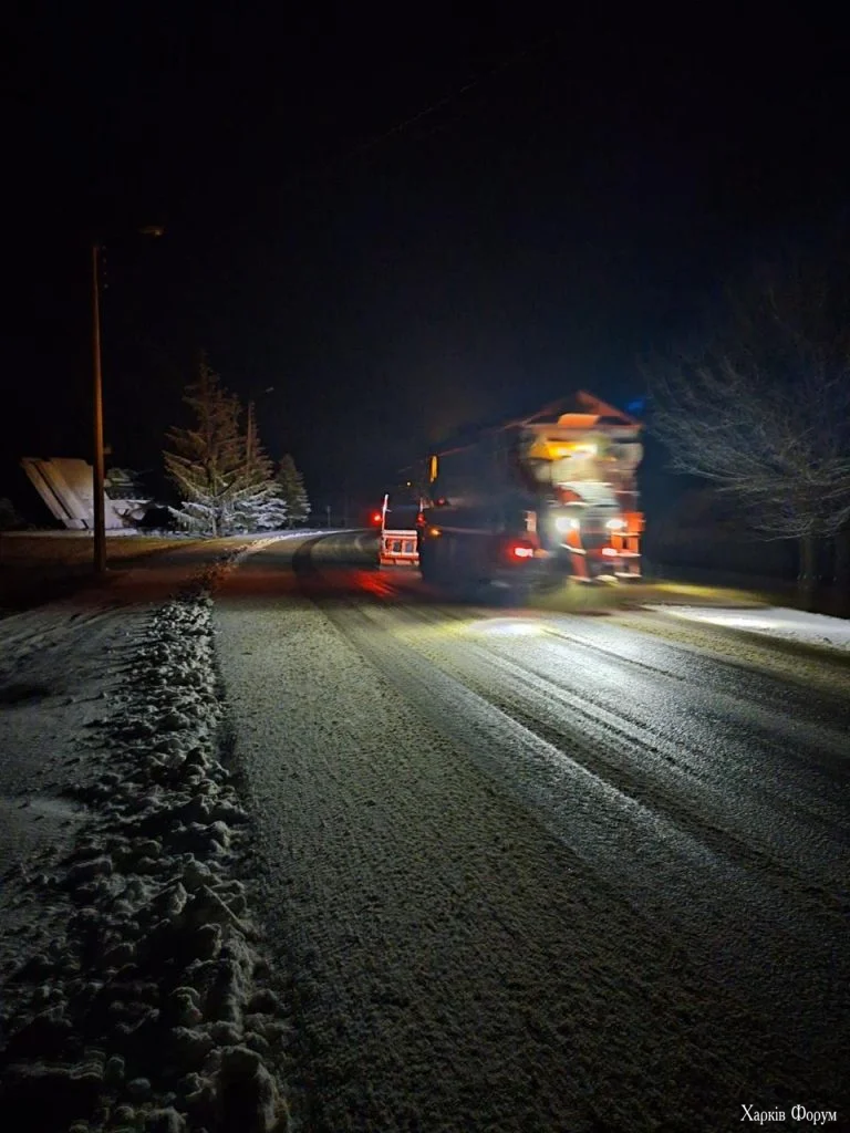 дороги Харьковщины очищали от снега