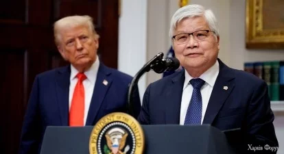Гендиректор TSMC Сі Сі Вей і Дональд Трамп в Білому домі 3 березня 2025 року /Getty Images