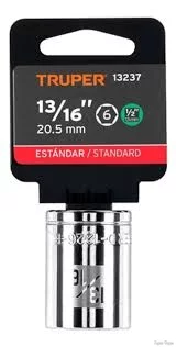 Truper 13237 Tubo Dado De 6 Puntas 13/16 Cuadro 1/2