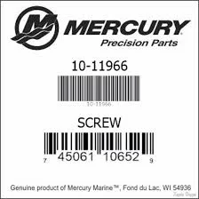 Mercury-Mercruiser 10-11966 SCREW (.437-14 x 3.750) Genuine ...