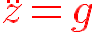 f?\red\huge\ddot{z}=g.gif