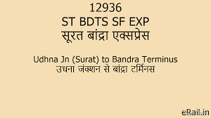 12936 ST BDTS SF EXP Train Route