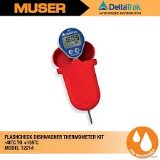 12214 FlashCheck Waterproof Dishwasher Thermometer Kit | DeltaTrak ...