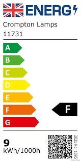 11731 - LED GLS Thermal Plastic 8.5W 4000K BC-B22d - Crompton ...