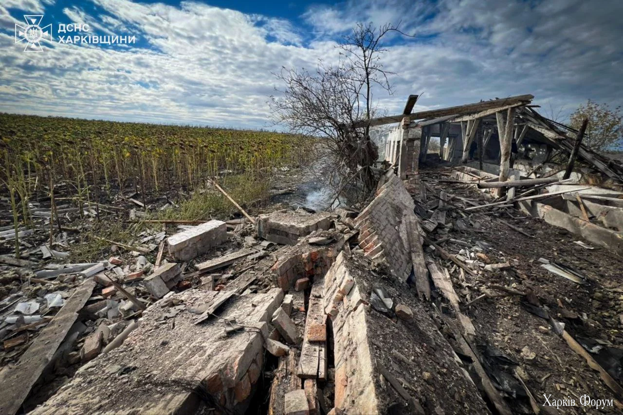 пожежі у Великобурлуцькому районі через прильоти 2 жовтня 2025