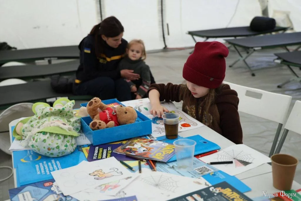 пункт обогрева на Харьковщине