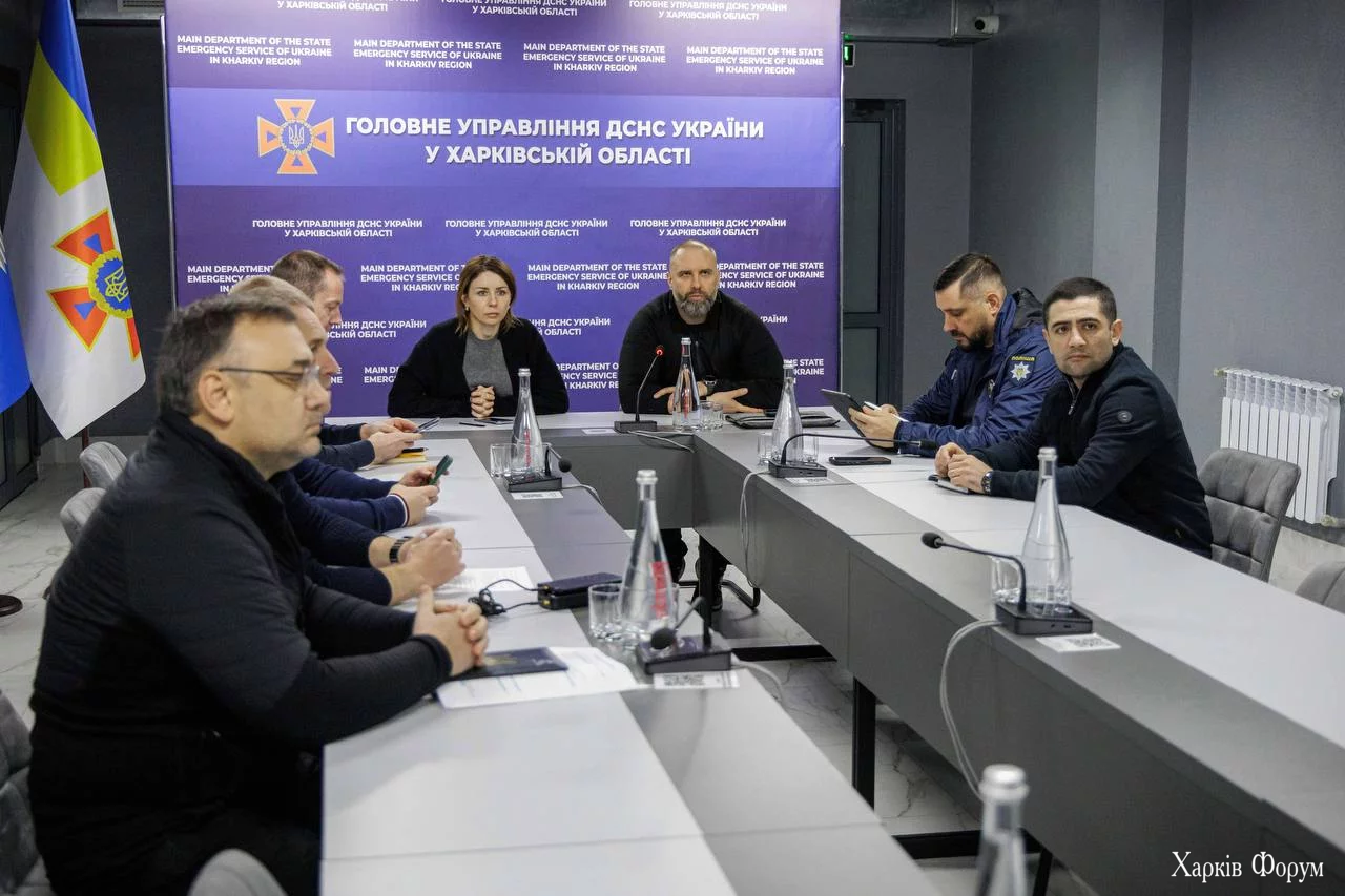 Міністр енергетики Світлана Грінчук та Синегубів на нараді у Харкові 8 листопада 2