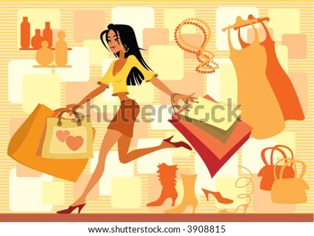tock-vector-girl-with-shopping-bags-in-red-3908815.webp