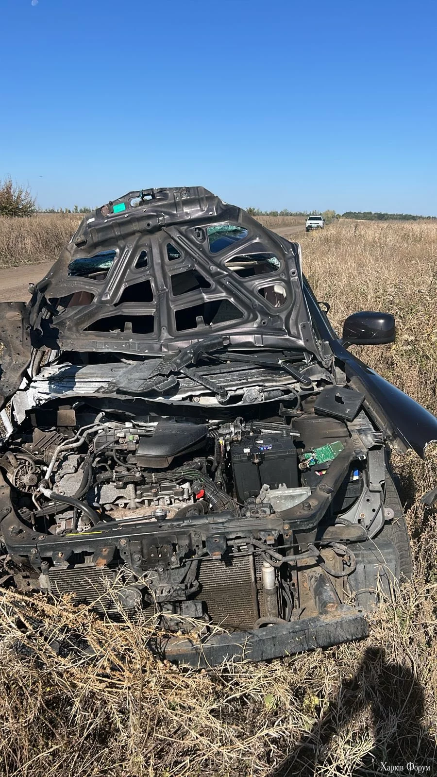 Удар по машині в Харківській області
