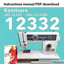 Kenmore 4 Stitch, 12332 385.12332 38512332 385.1233280 3851233280 ...