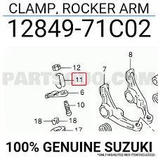CLAMP, ROCKER ARM 1284971C02 | Suzuki Запчасти | PartSouq