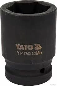 Головка торцевая ударная Yato Cr-Mo 41х80 мм, 6-гранная (YT-11740 ...