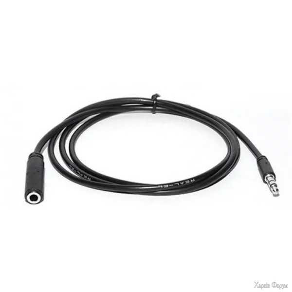 audio-kabel-real-el-audio-pro-mini-jack-35mmm-mini-jack-35mmf-1m-chornij-el123500041.webp