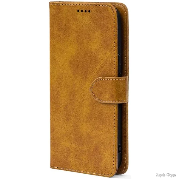 chokhol-knizhka-crazy-horse-clasic-dlya-xiaomi-redmi-15-4g-camel-front.webp