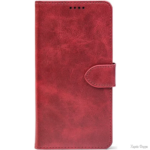 chokhol-knizhka-crazy-horse-clasic-dlya-xiaomi-redmi-15-4g-red-wine-front.webp