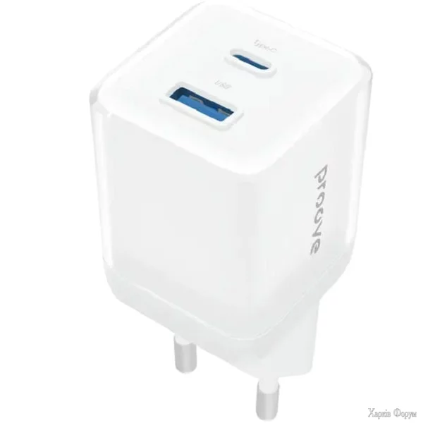 merezhevij-zaryadnij-pristrij-proove-pure-gan-plus-30w-type-c-usb-white-wcpu30111202.webp