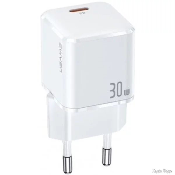 merezhevij-zaryadnij-pristrij-usams-t45-super-si-mini-usb-c-pdqc30-30w-3a-white-us-cc148.webp