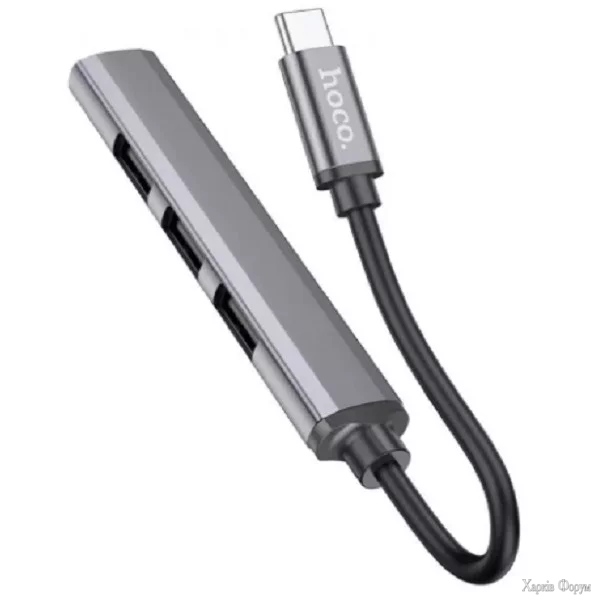 usb-hub-hoco-hb26-4-in-1-adapter-usb-to-usb303xusb20-metal-grey.webp