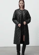 Zara пальто екошкіра