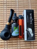 электоную сигарету , жижу, трубку курительную дерево .