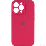Apple Silicone Case Full Camera для iPhone 14 Pro Rose Red (Код товару:28742)