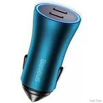 Автомобільний зарядний пристрій Baseus Golden Contactor Pro Dua Fast Charger 2C 40W Blue (CCJP000003) (Код товару:35677)