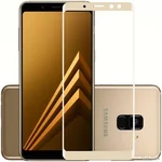 DM Захисне скло 3D Samsung A8 Plus 2018 (A730) Gold (Код товару:4060)