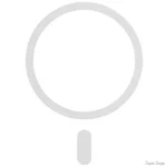 DM Кільце-тримач MagSafe Plate Ring Silver (Код товару:28521)