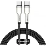 Кабель Baseus Cafule Series Metal Type-C to Type-C 100W 1m Black (CATJK-C01) (Код товару:29788)