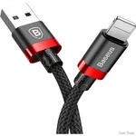 Кабель Baseus Cafule USB to Lightning 1.5A 2m Red/Black (Код товару:21819)