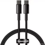 Кабель Baseus Tungsten Gold Fast Charging Type-C to Type-C 100W 1m Black (CATWJ-01) (Код товару:24058)