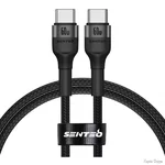 Кабель SENTEO ST-01 Montes series Type-C to Type-C 60W 1m Black (Код товару:34252)