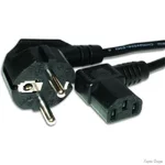 Кабель живлення для ПК вугловий Atcom 0,75 мм CEE 7/7- IEC C13, 1.8 м Black (15270) (Код товару:28117)