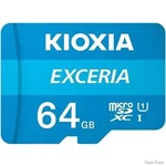 Карта пам'яті Kioxia Exceria microSDXC 64GB UHS-I Class 10 R100MB/s + SD-адаптер (LMEX1L064GG2) (Код товару:16275)