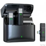 Мікрофон Veron EP033AH2-L бездротовий для телефона Lightning з кейсом зарядки Black (Код товару:37405)