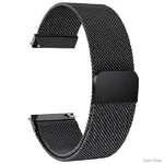 DM Магнітний ремінець Міланська петля для смарт-годинника Samsung/Amazfit/Huawei (20mm) Black (Код товару:29685)