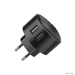 Мережевий зарядний пристрій Hoco C67A 2USB 2.4A Black (Код товару:11403)