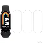 nabir-zakhisnikh-gidrogelevikh-glyancevikh-plivok-dm-dlya-xiaomi-mi-band-8-3-sht.webp