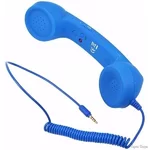 DM Ретро трубка High Quality Classic 3.5mm Mic Blue (Код товару:26572)