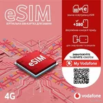 Стартовий пакет Vodafone eSIM віртуальна SIM-карта (Код товару:29074)