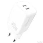 Мережевий зарядний пристрій Proove Silicone Power 40W (Type-C + Type-C) White (WCSP4020002) (Код товару:38112)