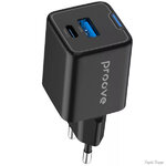 Мережевий зарядний пристрій Proove Pocket GaN Plus 25W (Type-C + USB) Black (WCPG25111201) (Код товару:39496)