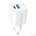Мережевий зарядний пристрій Proove Pocket GaN Plus 25W (Type-C + USB) White (WCPG25111202) (Код товару:39495)