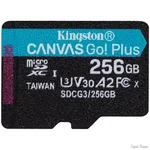Карта пам'яті Kingston microSDXC 256GB Canvas Go! Plus UHS-I/U3 + адаптер (R170/W90) (SDCG3/256GBSP) (Код товару:38975)