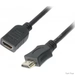 Кабель Cablexpert HDMI-HDMI (M/F) 1.8 м чорний (CC-HDMI4X-6) (Код товару:39657)