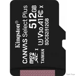 Карта пам'яті Kingston microSDXC 512GB Canvas Select Plus UHS-I/U3 (SDCS2/512GBSP) (Код товару:29037)
